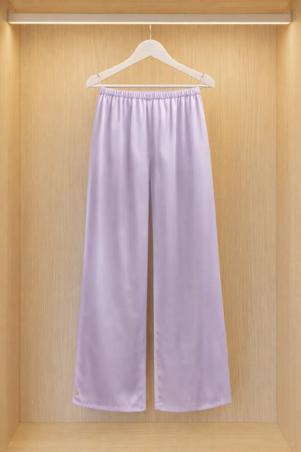 Levendula hosszúnadrág S - szatén