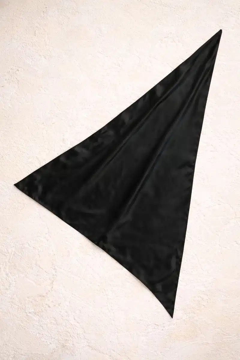 Fekete kendő nagy - 100% hernyóselyem