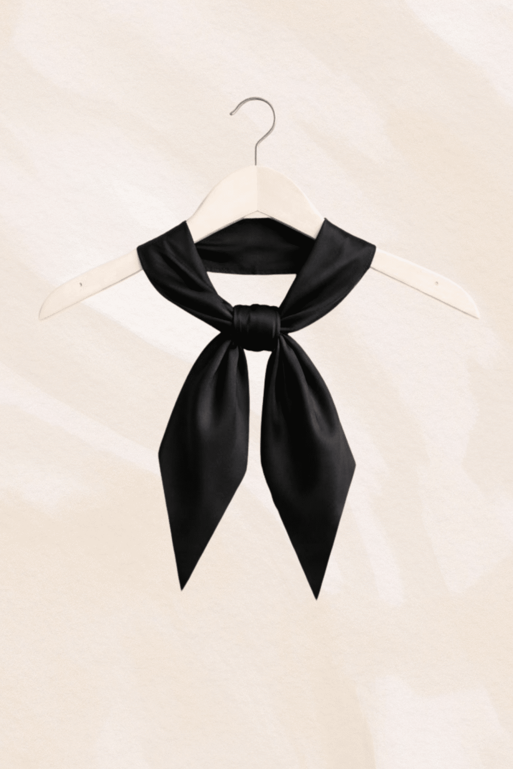 Fekete kendő kicsi - szatén